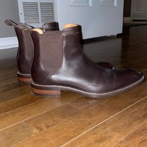 Men’s Cole Haan boots. Rich dark brown  size 10.5. Worn once - like new cond.